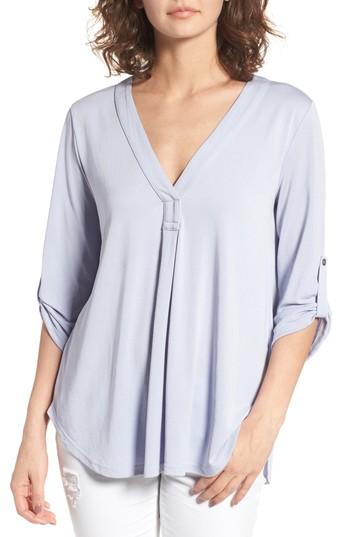 Women's Henley - Blue