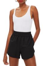 Women's Topshop Textured Scoop Neck Bodysuit Us (fits Like 0) - White