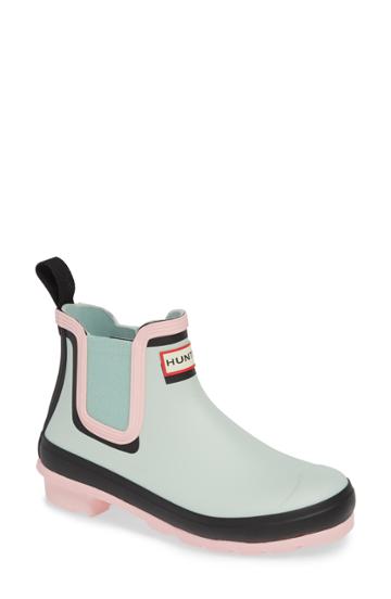 Women's Hunter Original Colorblock Chelsea Rain Boot M - Pink