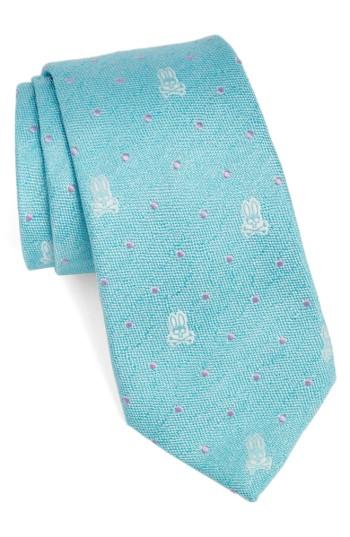 Men's Psycho Bunny Bunny Dot Silk Tie