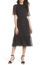 Women's Felicity & Coco Poppy Polka Dot Chiffon Shirtdress - Black