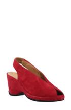 Women's L'amour Des Pieds Odetta Slingback Wedge M - Red