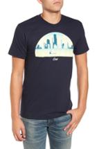 Men's Casual Industrees Skyline Arch 3d Graphic T-shirt - Blue