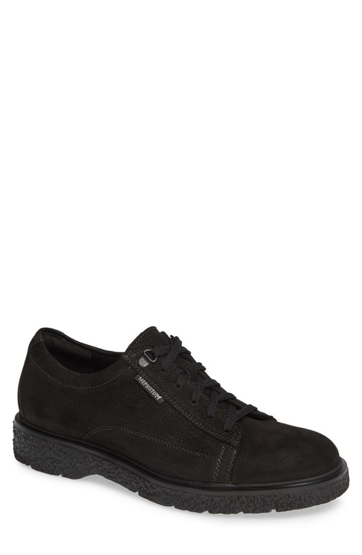 Men's Mephisto Eliott Plain Toe Derby .5 M - Black