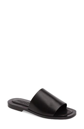 Women's Charles David Casey Flat Slide M - Black