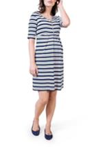 Women's Isabella Oliver 'beaumont' Stripe Maternity Dress