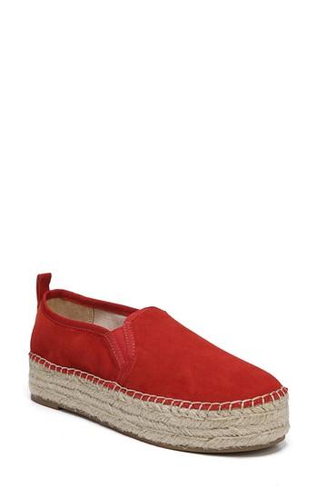 Women's Sam Edelman 'carrin' Espadrille Flat M - Red