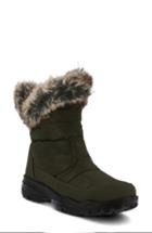 Women's Spring Step Korine Waterproof Faux Fur Bootie .5-7us / 37eu - Green