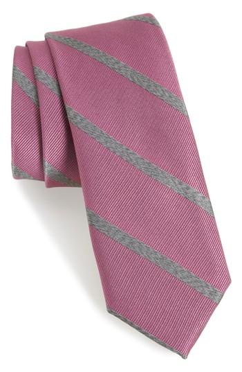 Men's The Tie Bar Wheelhouse Stripe Silk Tie, Size - Pink