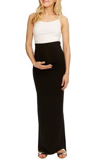Women's Rosie Pope 'jessica' Maternity Maxi Skirt - Black