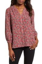 Women's Gibson Back Pleat Blouse - Red