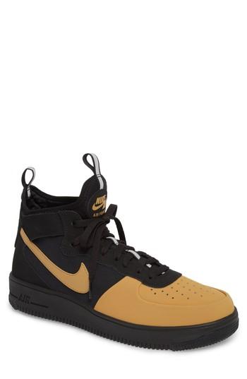 Men's Nike Air Force 1 Ultraforce Mid Tech Sneaker .5 M - Black