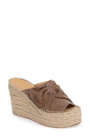 Women's Marc Fisher Ltd Aida Bow Espadrille Wedge M - Green