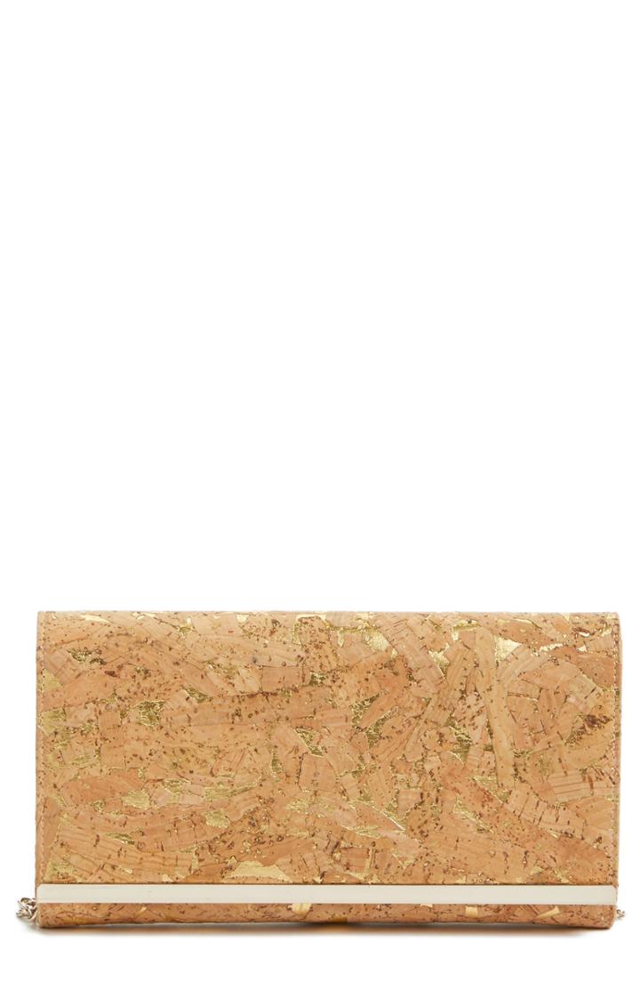 Nordstrom Metallic Cork Clutch -