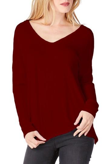 Women's Michael Stars Crisscross Top, Size - Red
