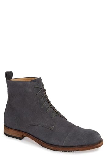 Men's English Laundry Swansea Cap Toe Boot M - Grey