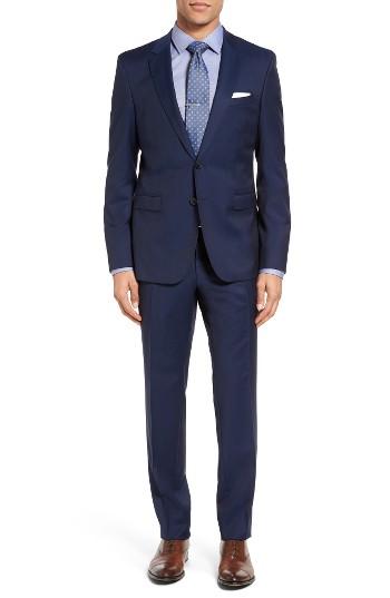 Men's Boss Ryan/win Trim Fit Solid Wool Suit