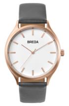 Women's Breda Asper Round Leather Strap Watch, 40mm