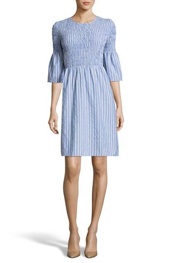 Women's Eci Smocked Fit & Flare Dress - Blue