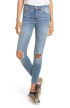 Women's Free People High Rise Busted Knee Skinny Jeans