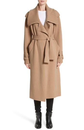 Women's Burberry Piota Wool Blend Knit Trench Coat