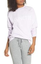 Women's Brunette The Label Brunette Crewneck Sweatshirt /small - Purple