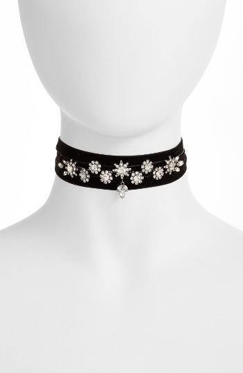 Women's Cristabelle Crystal & Velvet Wrap Choker