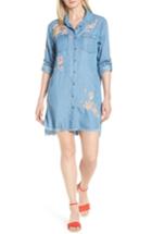 Women's Billy T Cherry Blossom Shirtdress - Blue