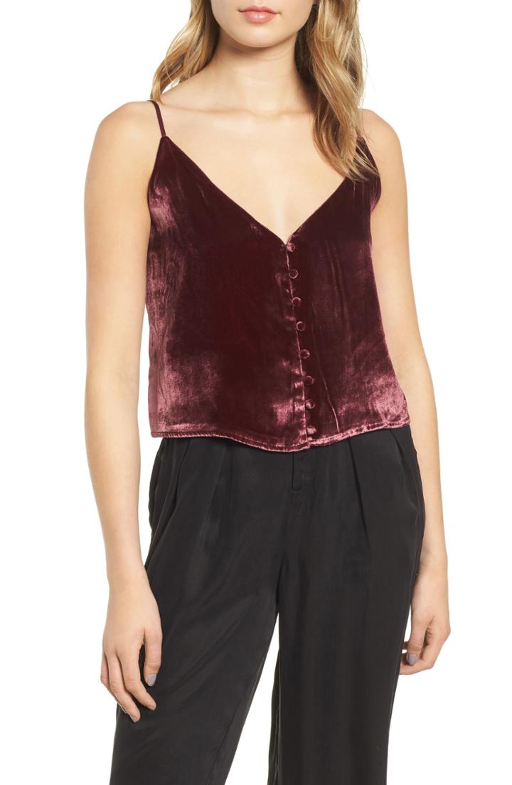 Women's Rails Aubrey V-neck Camisole - Burgundy