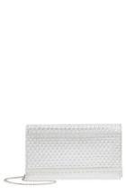 Nordstrom Woven Faux Leather Metallic Clutch -