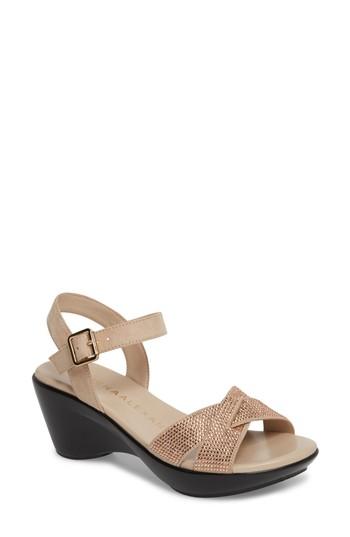 Women's Athena Alexander Florence Wedge Sandal M - Metallic