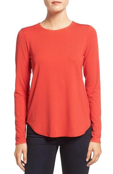Women's Eileen Fisher Crewneck Top - Red