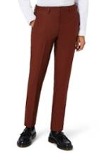 Men's Topman Skinny Fit Suit Trousers X 30 - Burgundy
