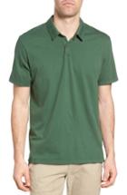Men's James Perse Slim Fit Sueded Jersey Polo (l) - Green