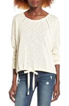 Women's Roxy Loose Ends Knit Pullover - White