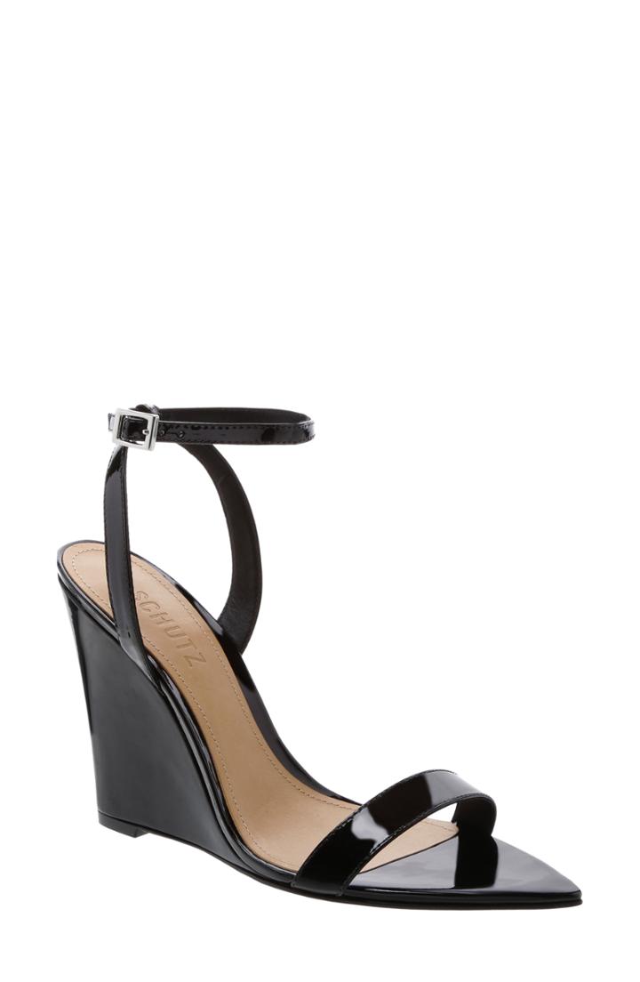 Women's Schutz Wedge Sandal M - Black