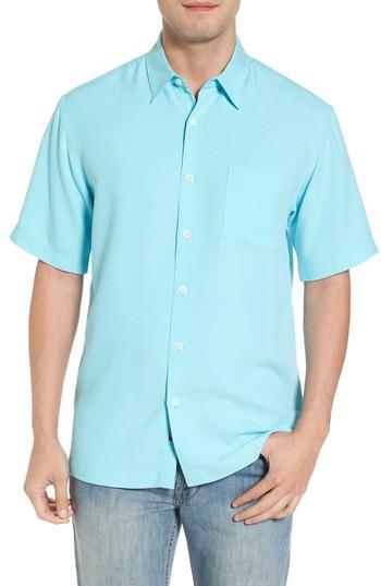Men's Kahala 'wind N Sea' Fit Sport Shirt, Size Medium - Blue