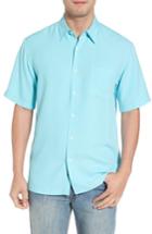 Men's Kahala 'wind N Sea' Fit Sport Shirt, Size Medium - Blue