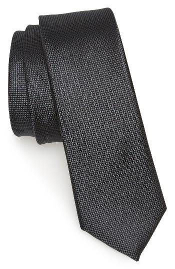 Men's The Tie Bar Festival Textured Silk & Linen Tie, Size - Grey