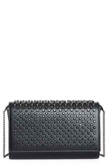 Christian Louboutin Paloma Spike Leather Clutch -