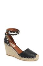 Women's Valentino Rockstud Espadrille Wedge Us / 36eu - Black