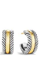 Women's David Yurman 'cable Classics' Hoop Earrings With Gold