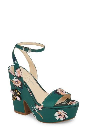 Women's Jessica Simpson Carena Platform Sandal M - Green