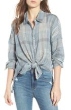 Women's O'neill Arlow Plaid Knot Front Shirt