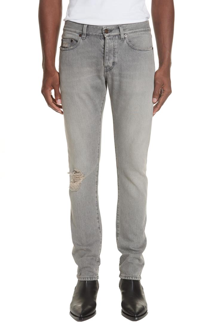 Men's Saint Laurent Slim Leg Denim Jeans