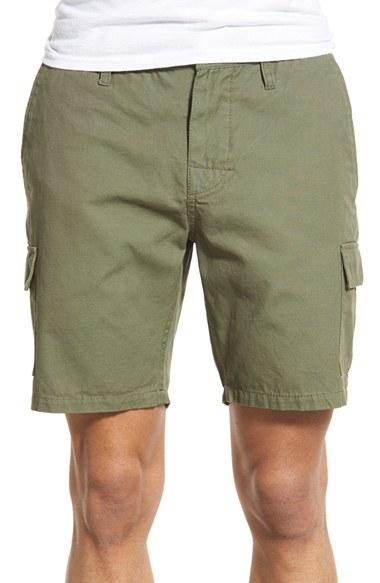 Men's Rhythm 'the Outpost' Canvas Cargo Shorts