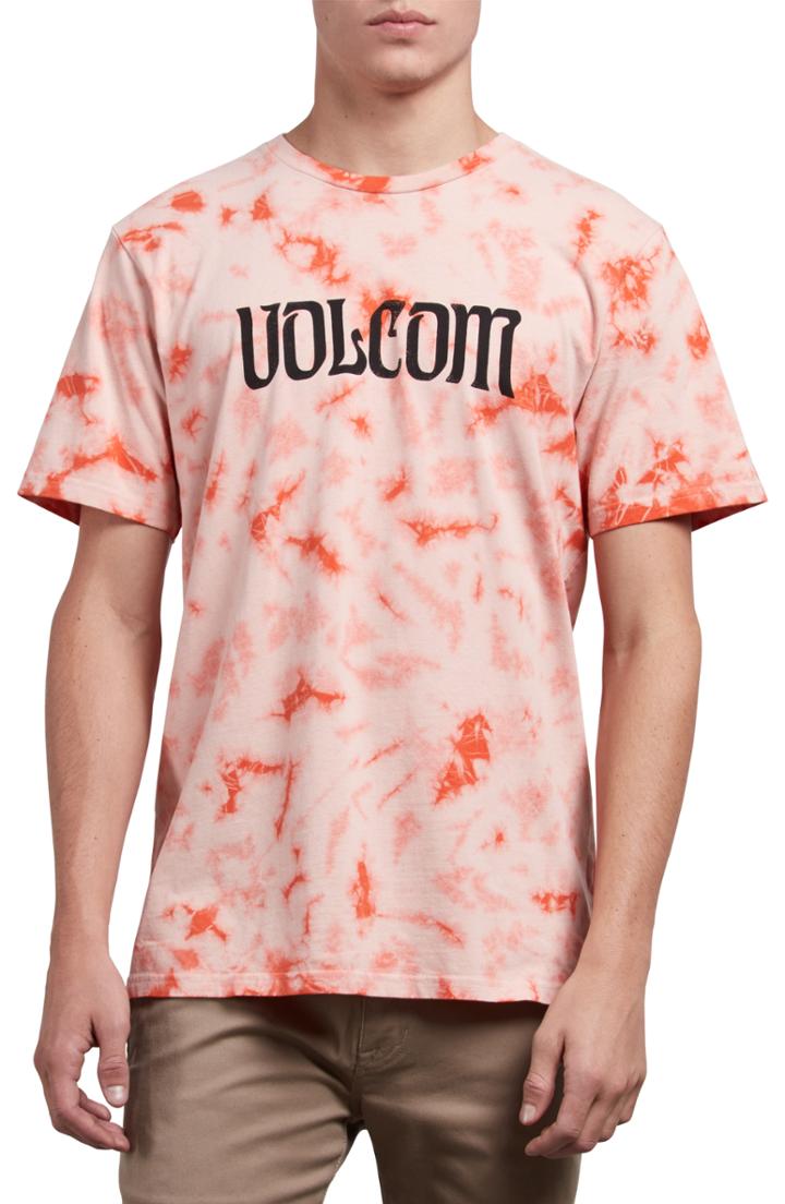 Men's Volcom Logo Graphic T-shirt, Size - Orange