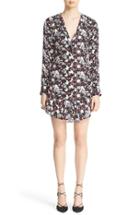 Women's Veronica Beard 'franklin' Floral Print Silk Dress