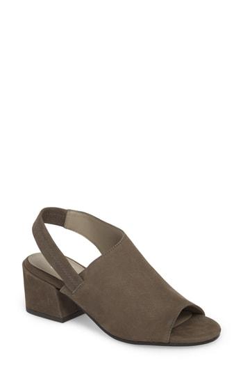 Women's Eileen Fisher Leigh Asymmetrical Slingback Sandal M - Grey