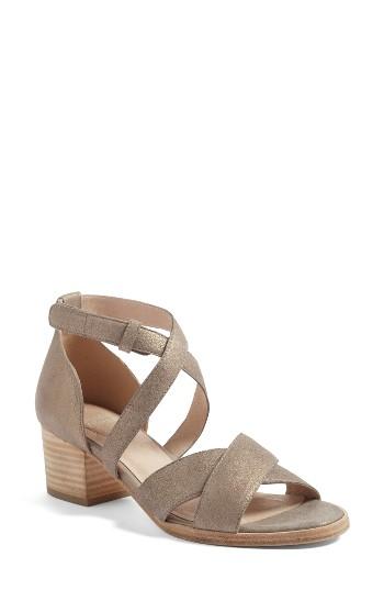 Women's Eileen Fisher Kerby Sandal .5 M - Metallic
